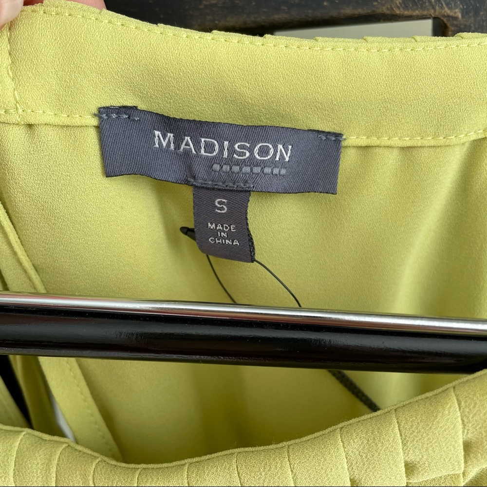 SOLD Madison Lime Green Maxi Dress Small NWT - Picture 8 of 15